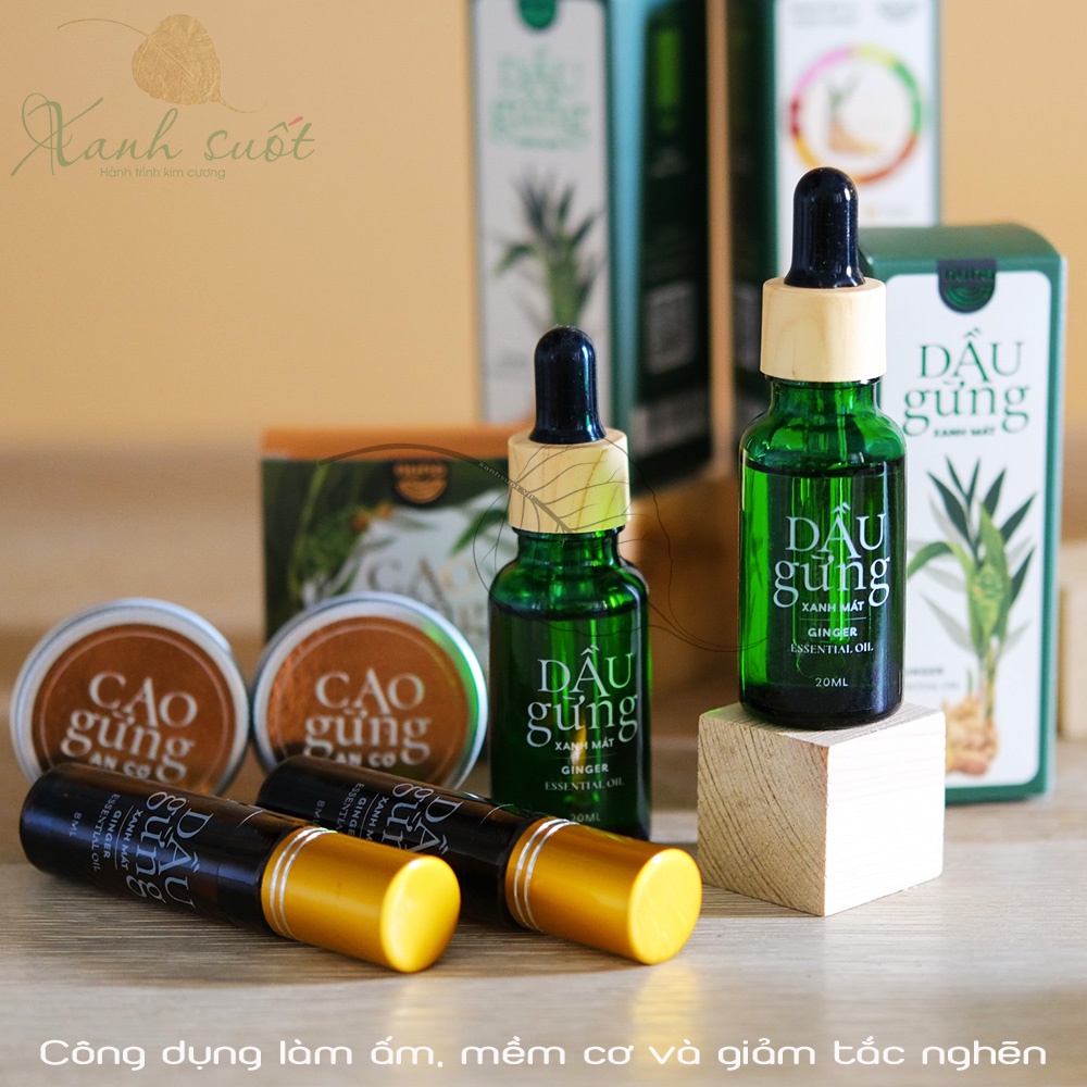 [Nuna] Cao Gừng &amp; Dầu Gừng- Làm Mềm Cơ, Ấm Sâu, Thư Giãn Và Chống Nôn- Ginge Balm