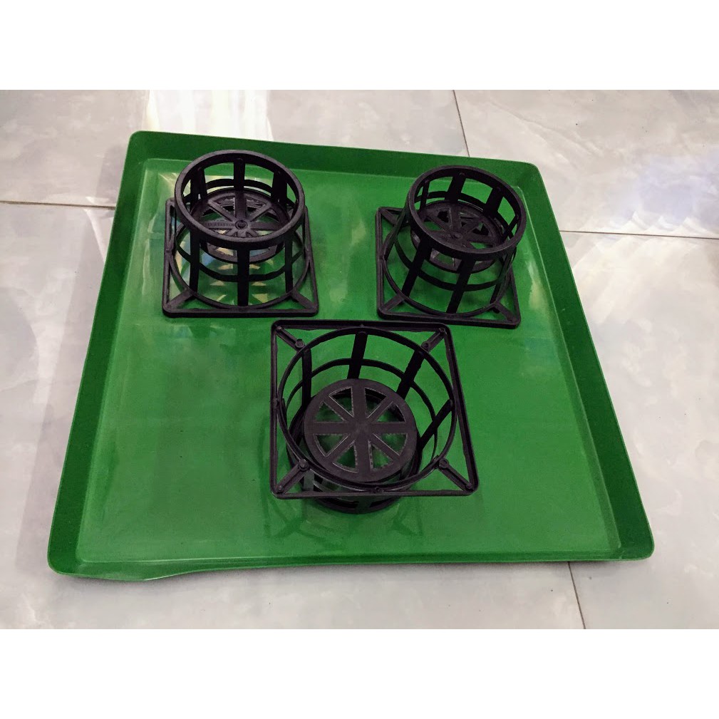Combo 5 khay xanh 50-50-3cm đựng nước trồng lan ươm giống Và lót chuồng thú cưng