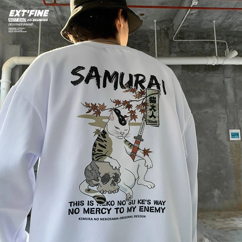 Áo nỉ nam dài tay Samurai Size M - XXL | BigBuy360 - bigbuy360.vn