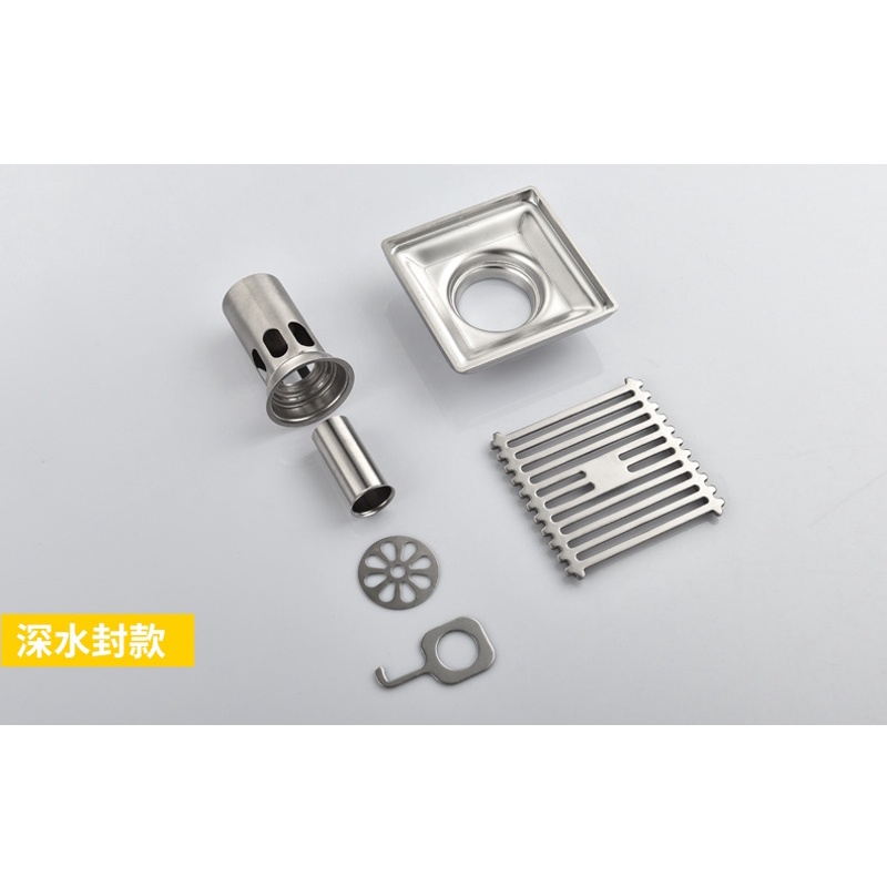 Nắp Đậy Cống Thoát Nước Sàn Nhà Hình Vuông Chống Nghẹt Tóc