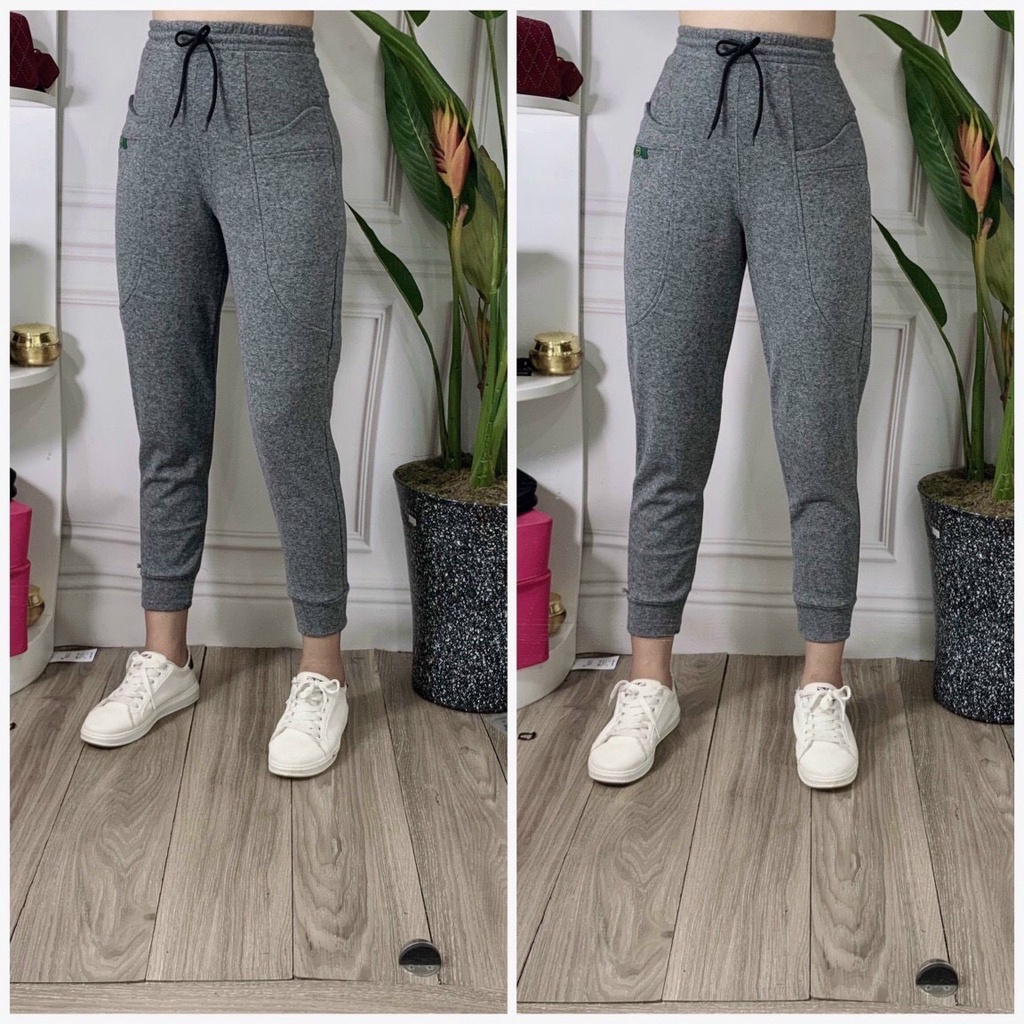 Quần Nỉ Nữ Bo Gấu Thu Đông, Chất Da Cua Dày Dặn Không Xù Lông QN005