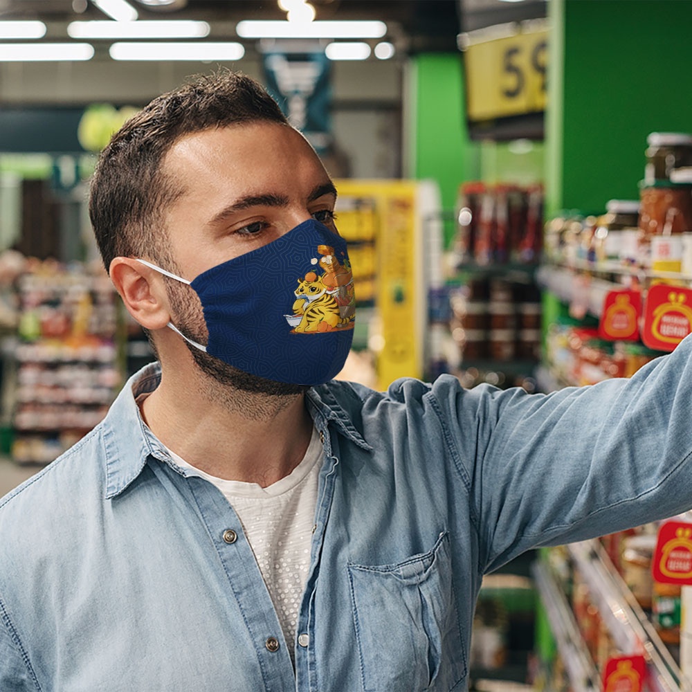 Khẩu trang 2022 chúc mừng năm mới nhâm dần tết happy new year cát tường CARTWELL chất liệu vải mềm dây đeo mềm dễ thở vả