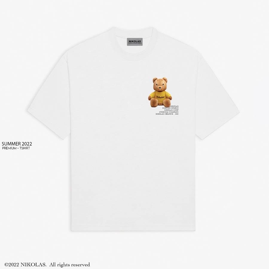 Áo thun Unisex Nikolas 100% Cotton Golden Bear