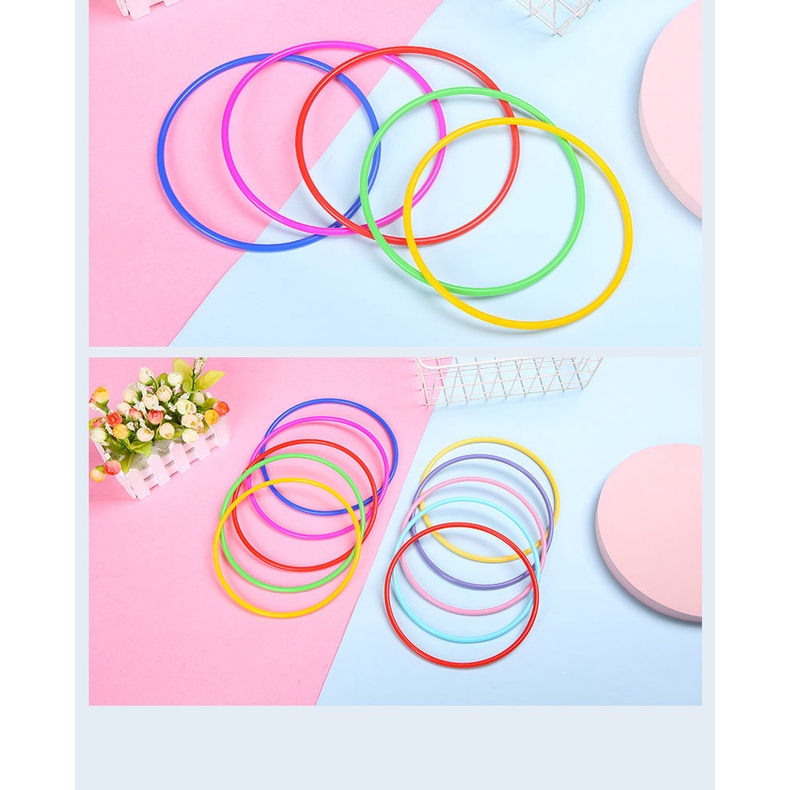 Bộ 24 Vòng Nhựa Chơi Game Tos Nhiều Màu Sắc Tốc Độ Và Phát Triển Tốc Độ Cho Bé/Sân Vườn/Ngoài Trời/Bữa Tiệc Khi Tắm 3 Kích Cỡ