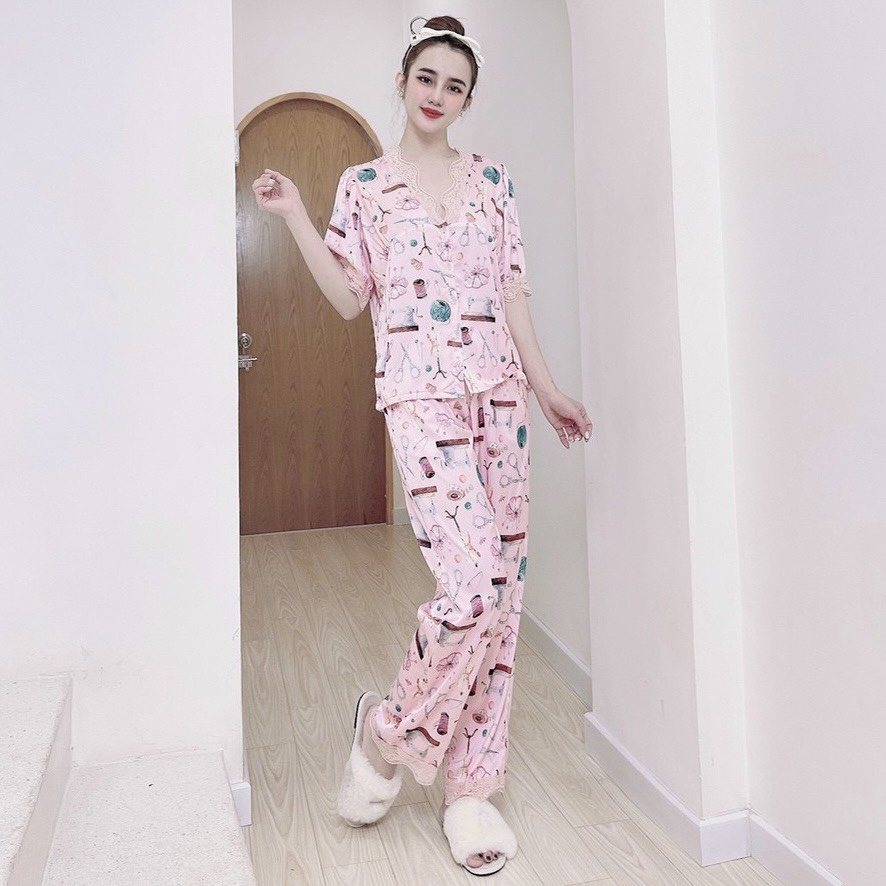 Bộ lụa ren Mai Ngô | BigBuy360 - bigbuy360.vn