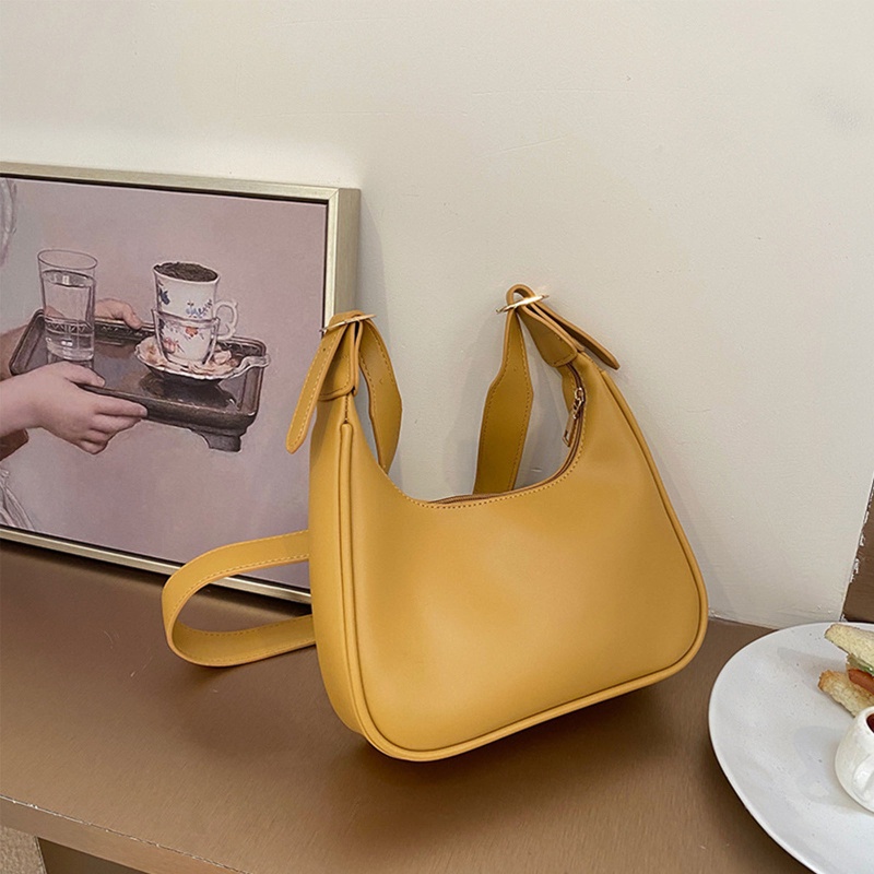 Youyo Túi Đeo Chéo Vai Bằng Da PU Có Khóa Kéo Dùng Hàng Ngày