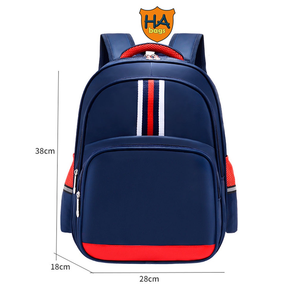 Balo đi học HA1012 dành cho học sinh ltiểu học kích thước 38x28x18cm
