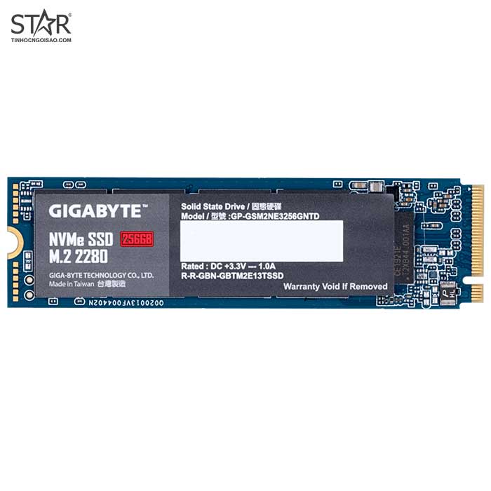 Ổ cứng SSD 256G Gigabyte M.2 NVMe PCIe Gen3x4 (GP-GSM2NE3256GNTD) | BigBuy360 - bigbuy360.vn