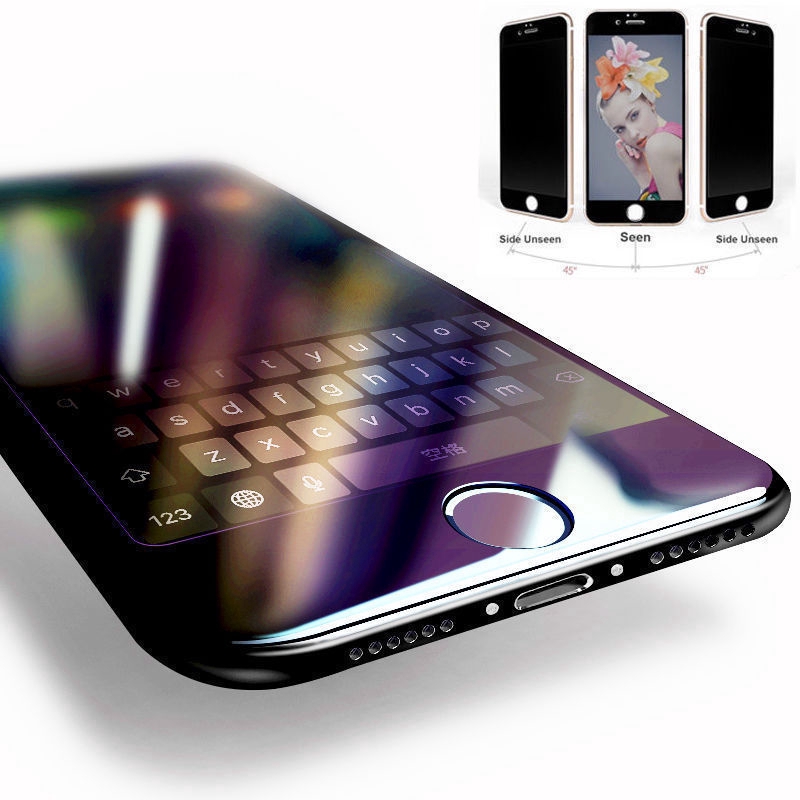 Kính cường lực dán bảo vệ full màn hình chống ánhư hình ảnh hiển thị xanh cho iPhone 6 6S 7 Plus