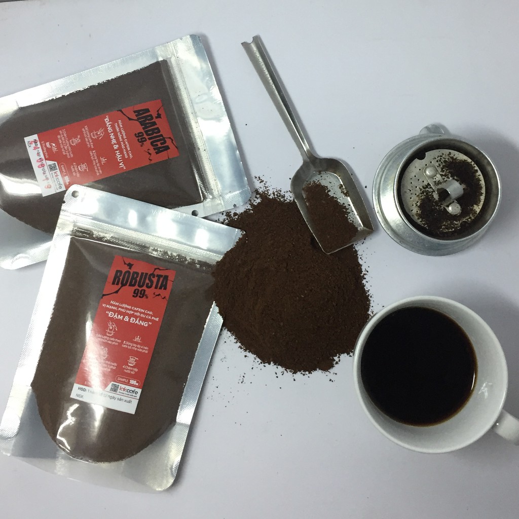 100gr Cafe Bột Arabica Nguyên Chất - Lakcafe Với Bí Quyết Nông Dân Dak Nông - Cafein Cao, Thơm Nồng, Đắng Nhẹ & Hậu Vị | BigBuy360 - bigbuy360.vn