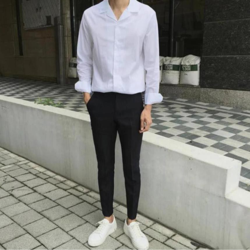 Quần tây âu (2 Màu ĐEN XÁM) Nam Nữ Unisex [Thời trang nam] | BigBuy360 - bigbuy360.vn
