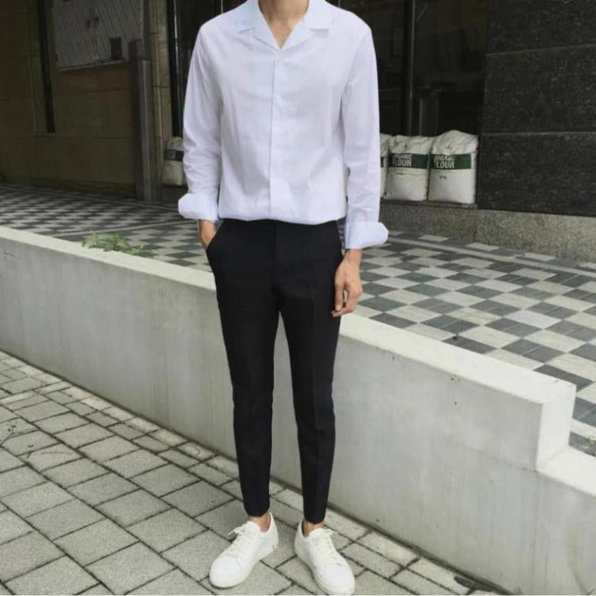 Quần tây âu (2 Màu ĐEN XÁM) Nam Nữ Unisex [Thời trang nam]