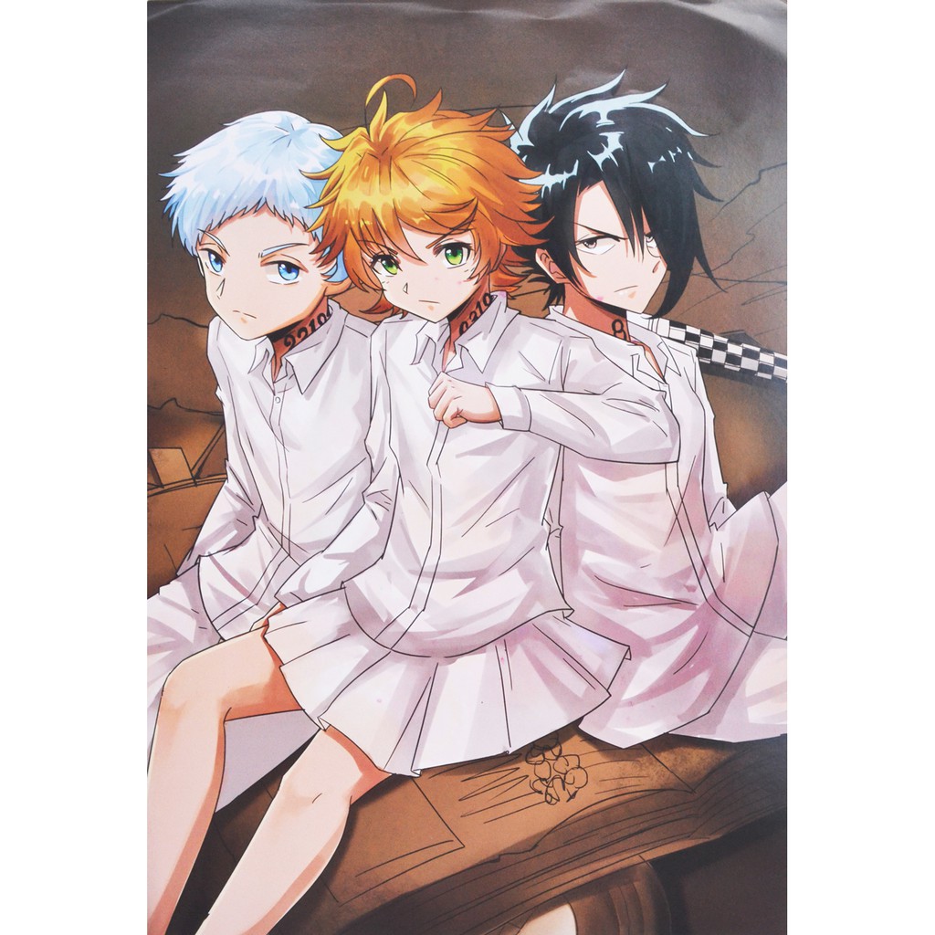 [thanh lý bán lỗ]Bộ 8 tấm poster Anime - Yakusoku no Neverland [AAM] [PGN23]