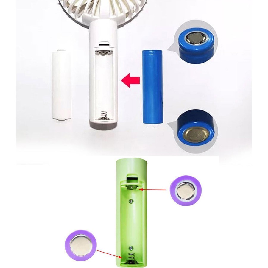 Quạt tích điện mini cầm tay Mianz Store Pin 2h - 4h, BH 3 tháng | BigBuy360 - bigbuy360.vn