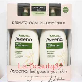 [591 ml] Dưỡng thể làm mịn da Aveeno Active Naturals - Hàng Mỹ