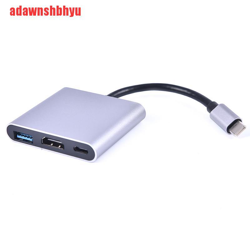 Cáp Chuyển Đổi 3 Trong 1 Usb 3.1 Sang Usb-C 3.0 Hdmi Cho Android Macbook Samsung