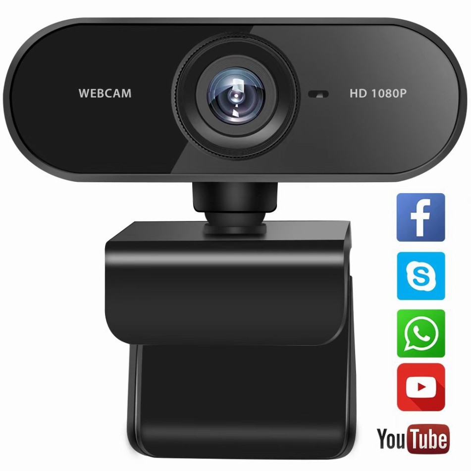 Webcam máy tính Full HD 1080p -2K Có Mic Thu âm rõ nét - Thu hình cho máy tính, pc, TV, để bàn - Rõ nét - Chân thực