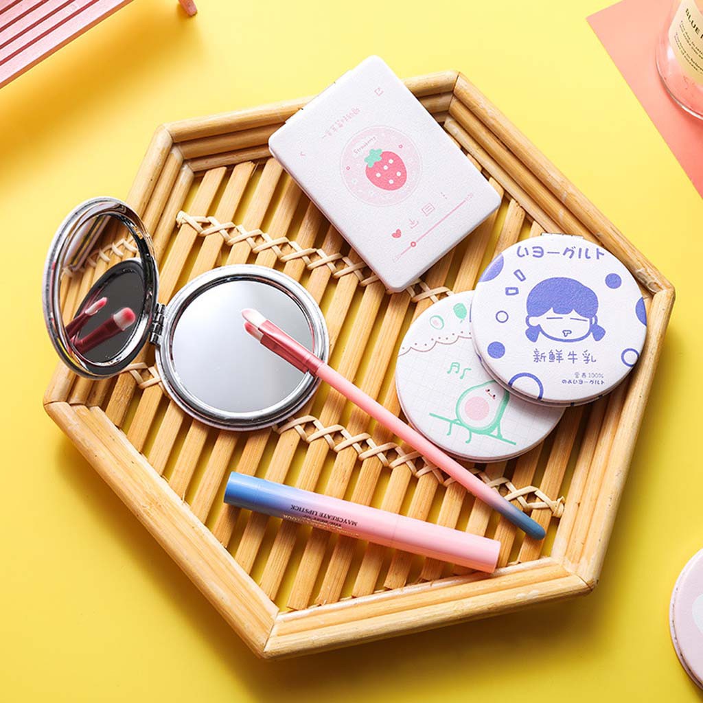 Gương Mini Cầm Tay 2 Mặt Hàn Quốc Siêu Xinh Loại 2