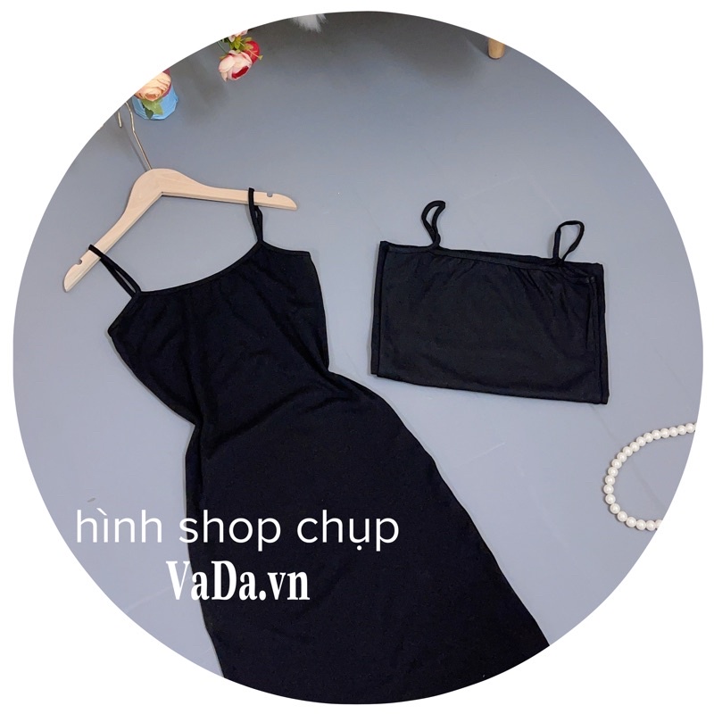 Đầm boddy 2 dây dáng dài siêu hack dáng ,chất thun co giãn siêu thoải mái -Thời Trang VADA (Đ66)