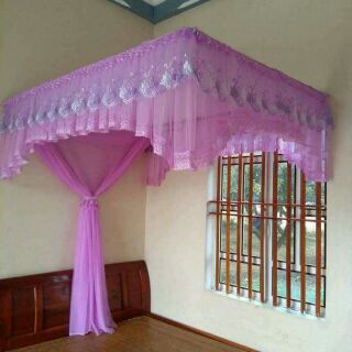 Màn khung tuyn lạnh đẹp Mê hồn các chế ak.trong ảnh đã đẹp ngoài còn đẹp hơn ak Hang nhà tự may cẩn thận từng đường kim