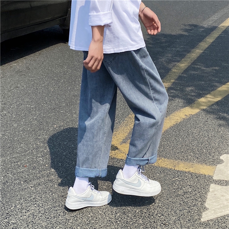 Quần jean dài ống suông màu sáng Tf2 cá tính cho nam | BigBuy360 - bigbuy360.vn