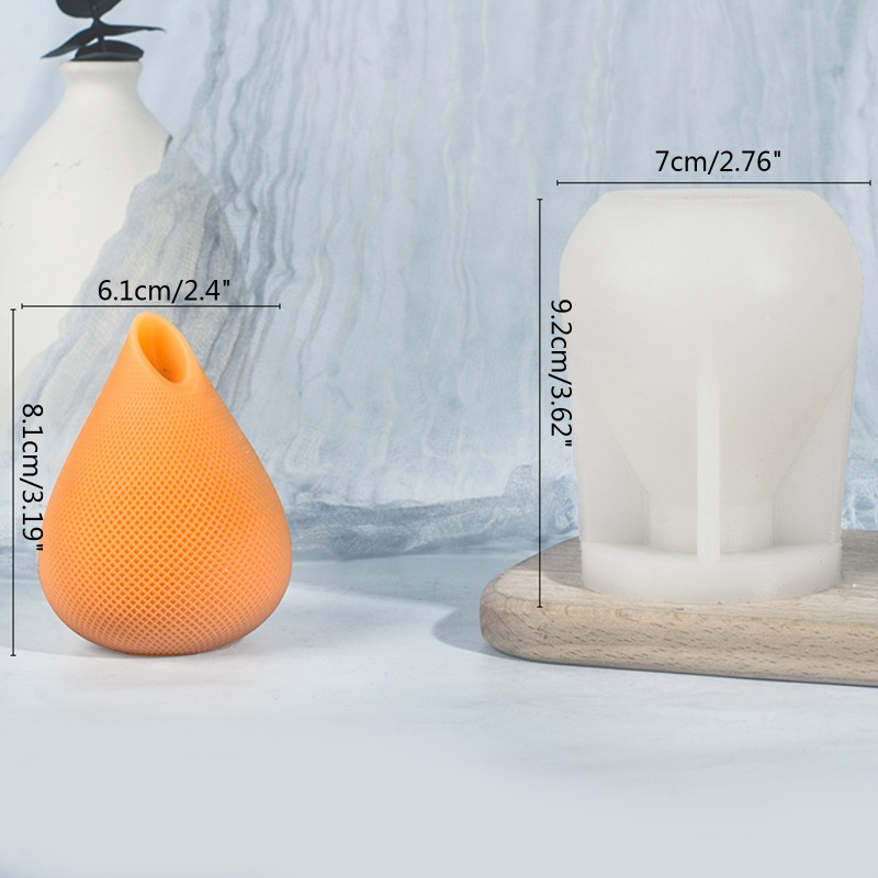 Khuôn Silicone Làm Nến / Xà Phòng Hình Giọt Nước Chống Dính Dễ Sử Dụng DIY