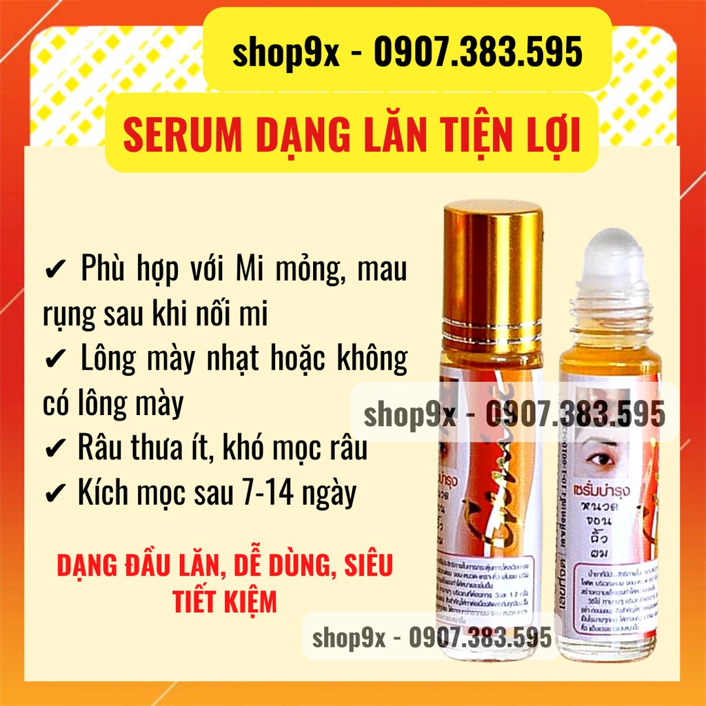 Serum Mọc Dày Mi, Lông Mày, Râu Genive 8ml