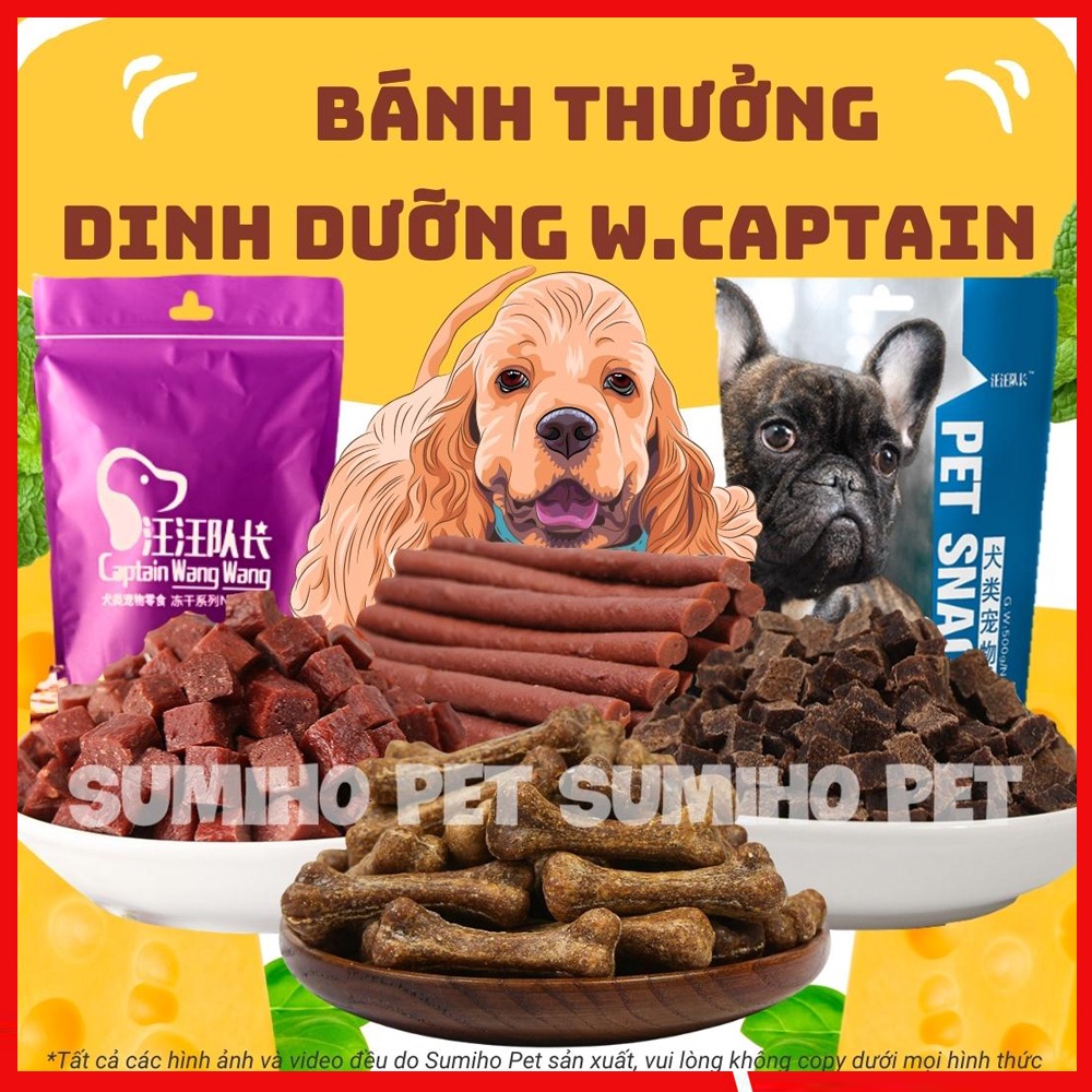 Bánh thưởng dinh dưỡng bổ sung canxi cho chó W.Captain
