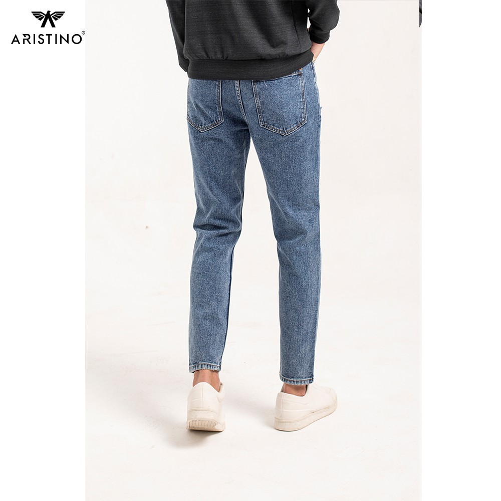 Quần Jeans nam ARISTINO suông rộng dáng casual fit - AJN00209