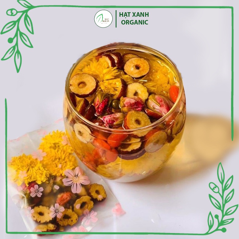 Trà Dưỡng Nhan 7 vị, Hoa Quả Mix Giảm Cân Từ Thảo Mộc Tự Nhiên Thơm Ngon