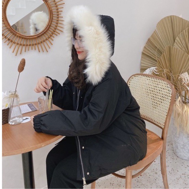 Áo khoác phao đại hàn kaki phong cách ulzzang