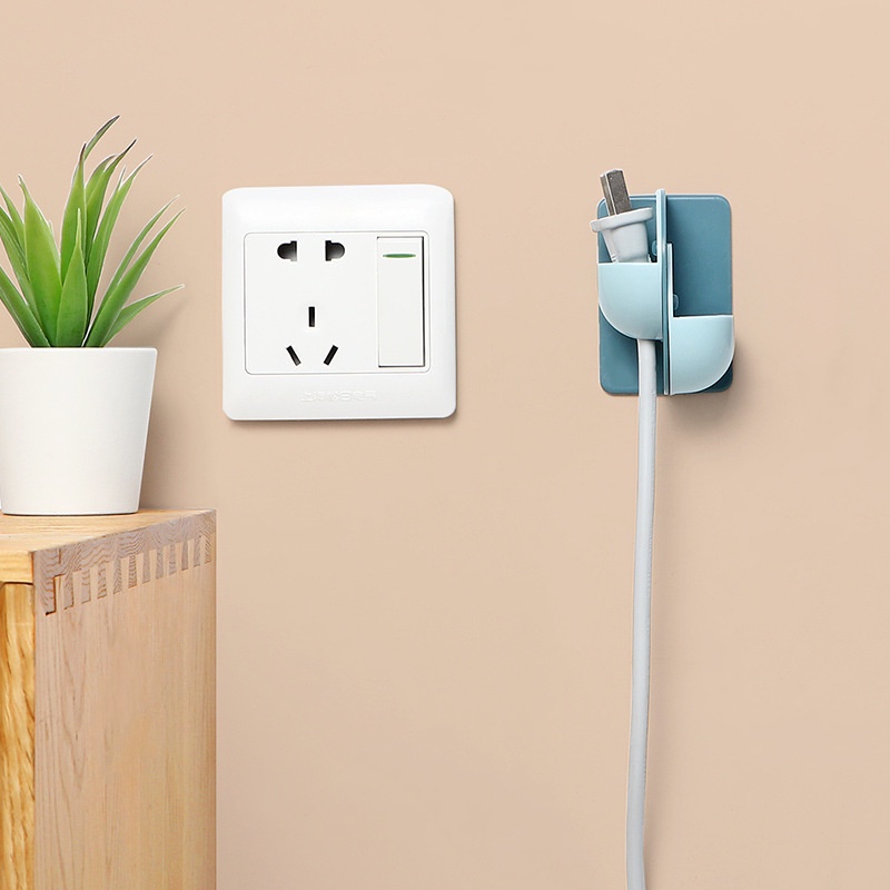 Móc Dán Tường 2 ô Treo Phích Cắm ,bàn chải Vật Dụngcá nhân Đa Năng Mã PC4