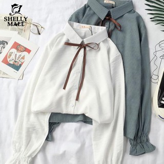 Áo kiểu nữ tay loe dài xinh xắn