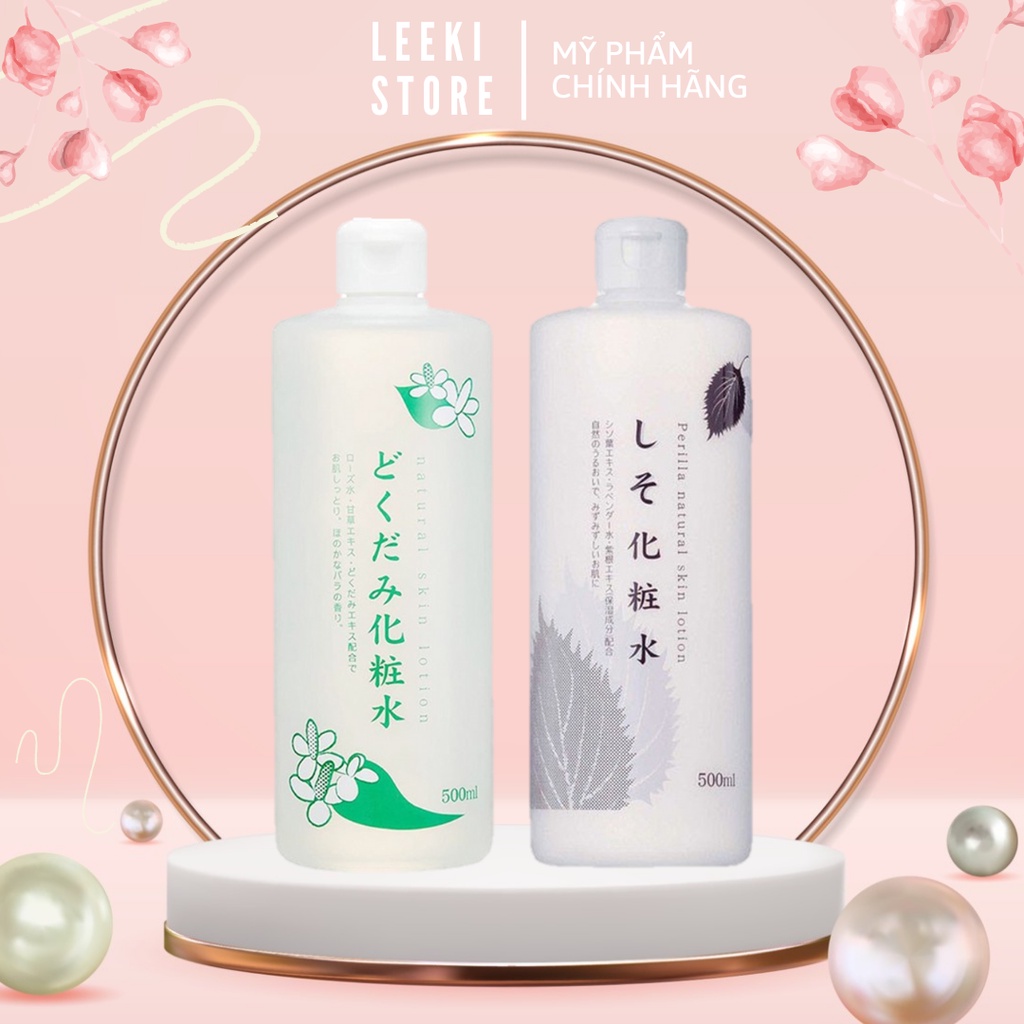 Nước hoa hồng lotion toner diếp cá, tía tô giảm mụn Dokudami Nhật Bản