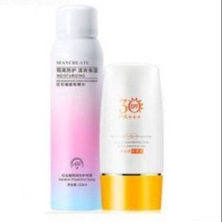 Xịt Chống Nắng Trắng da Maycreate 150ml Nội Địa Trung