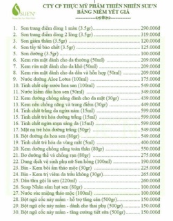 Com bo mỹ phẩm shop bile
