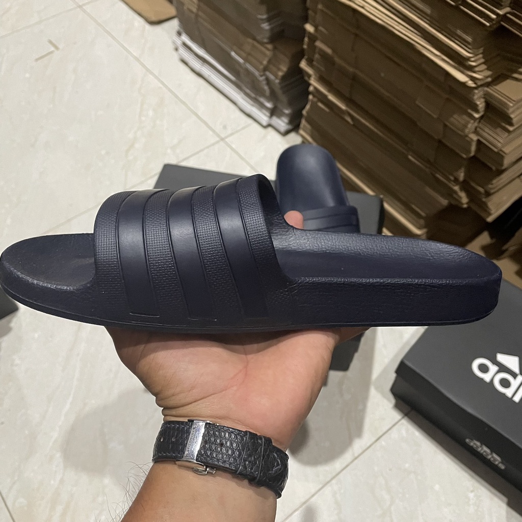 XẢ KHO Dép adidas MÀU XANH ĐEN FULL đúc nguyên khối, dép quai ngang nam nữ unisex thể thao êm chân siêu bền