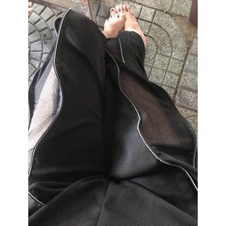 Quần Jogger Dây Kéo Phối Lưới