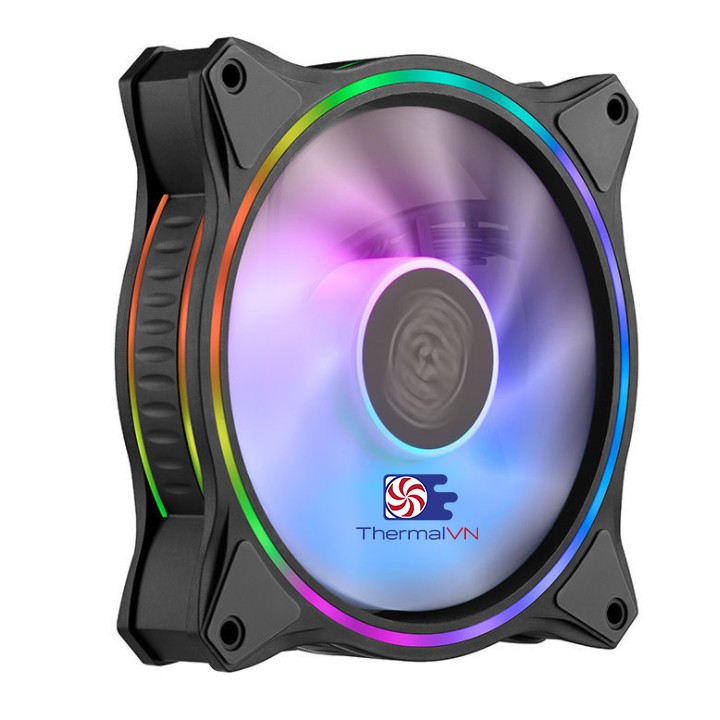 [Mã ELMS5 giảm 7% đơn 300k] Quạt Fan Case 14cm Cooler Master MasterFan MF140 HALO - Led vòng ring, hiệu ứng ARGB cực đẹp