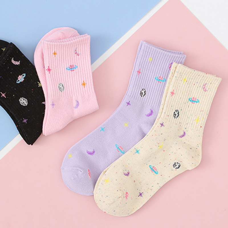 【cfh】Tất Cotton Hoạ Tiết Đáng Yêu Dành Cho Cả Nam Và Nữ