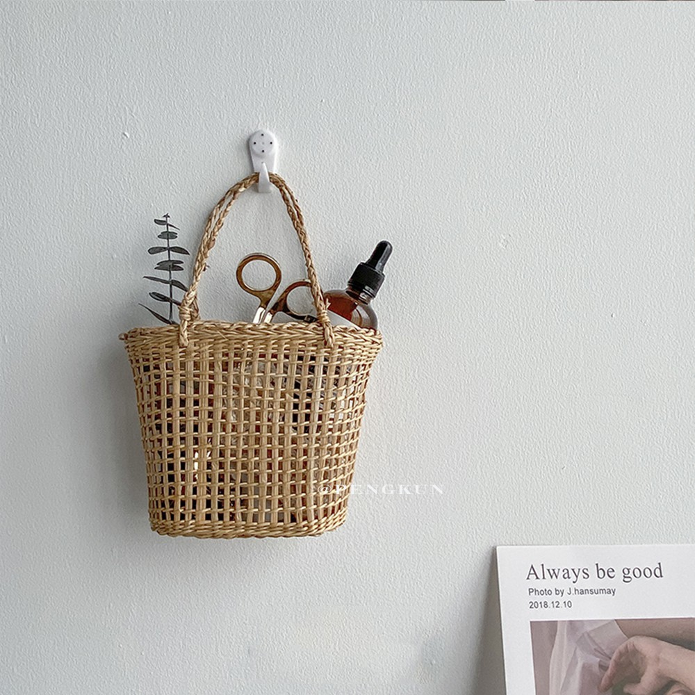 Giỏ đan đựng vật dụng tiện lợi xinh xắn