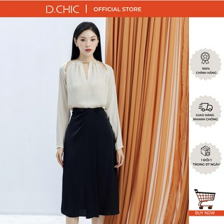 Chân váy vạt lệch vạt nhún d.chic ms: 382749