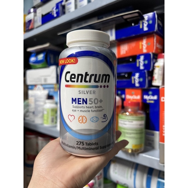 CENTRUM SILVER MEN 50+ 275 viên của Mỹ GIÚP BỔ SUNG VITAMIN VÀ KHOÁNG CHẤT