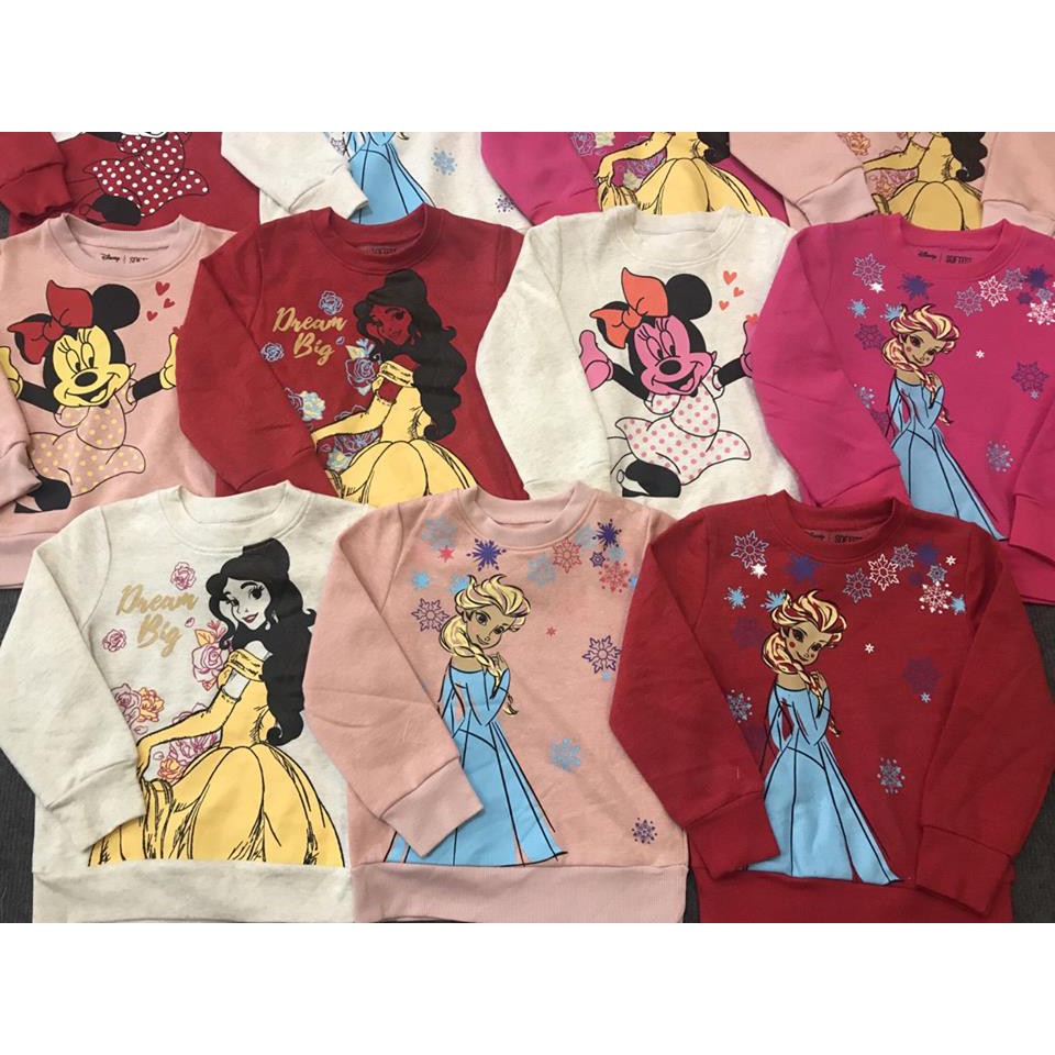 * Mã 7179: Áo nỉ #Disney #Jumping_Beans bé gái siêu đẹp, VNXK dư xịn. (5070)