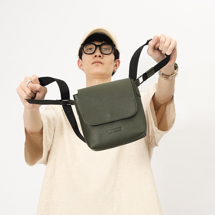 Túi Đeo Vai Bằng Da Hình Vuông Cỡ Nhỏ Phong Cách Anh Quốc Thời Trang Cho Nam ko057