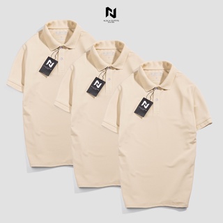 Áo Polo Nam Màu Be Basic N.GG.A Chất Cotton