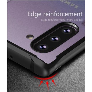 Ốp Note 10 / Note 10 Plus trong viền đen chống sốc