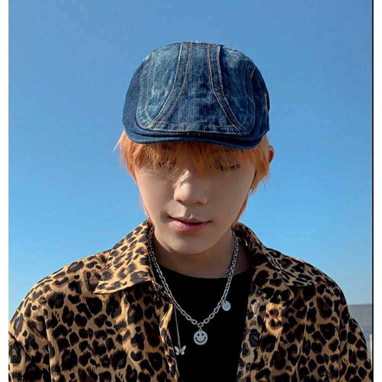 Mũ beret jean nón bê rê lưỡi trai nam nữ