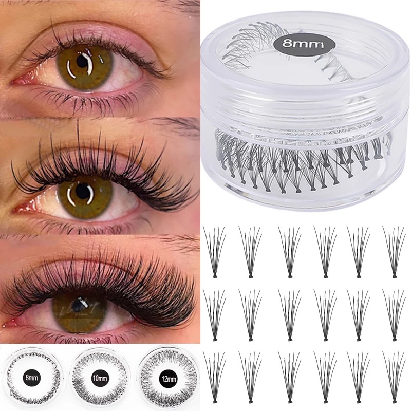 Hộp Lông Mi Giả 3D Nối Mi Tự Nhiên Chuyên Nghiệp