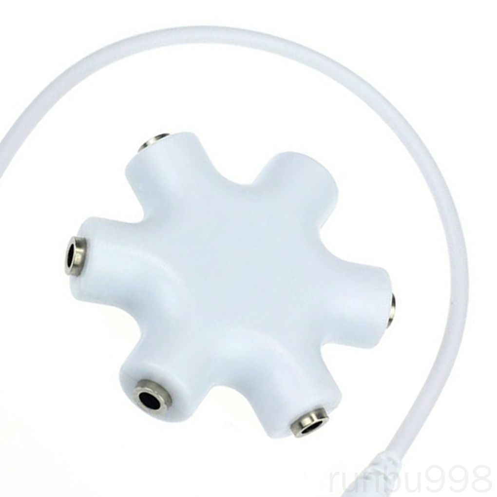 Bộ chia cổng âm thanh hình bông tuyết có thể chia ra 5 cổng tai nghe chuẩn 3.5mm